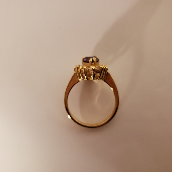 Vintage 1990s Gemstone Crystal  Ring - Picture 5 of 5